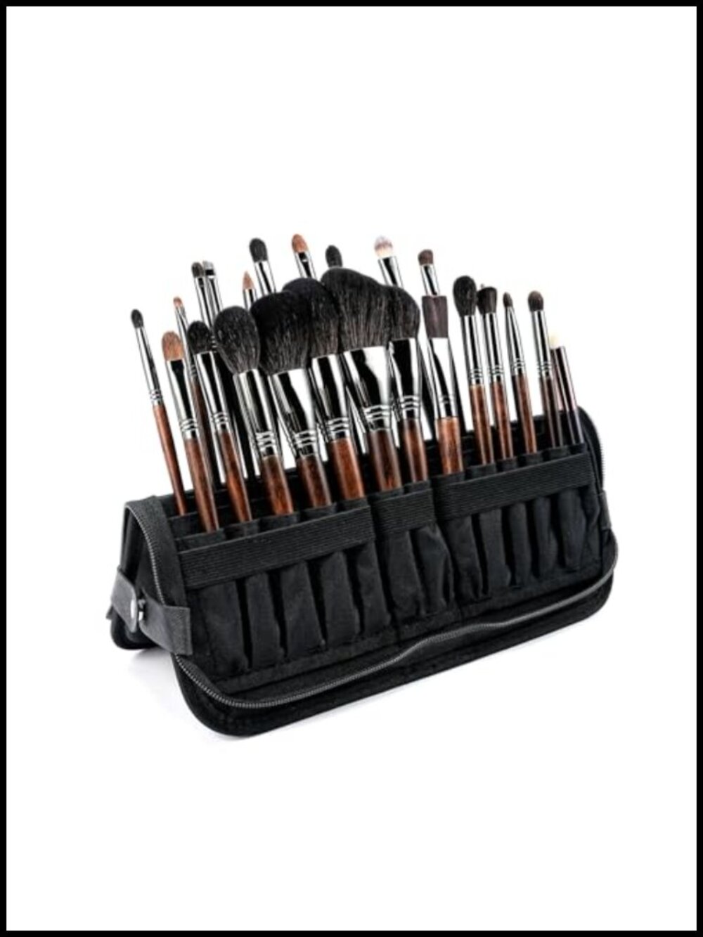 Travel Makeup Brush Holder Waterproof Stand-Up Organizer Portable Case